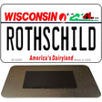 Rothschild Wisconsin Novelty Metal Magnet