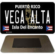 Vega Alta Puerto Rico Black Novelty Metal Magnet