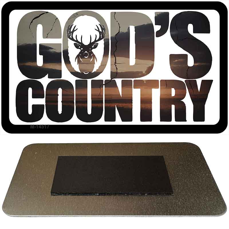 Gods Country Novelty Metal Magnet M-14517