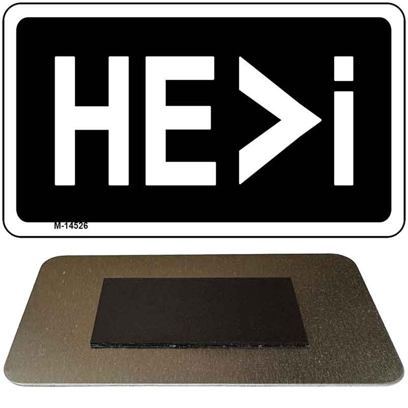 HE>i Novelty Metal Magnet M-14526