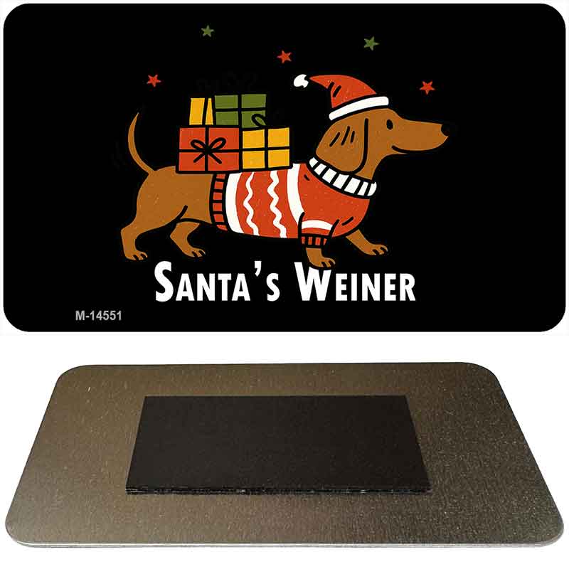 Santas Weiner Novelty Metal Magnet M-14551