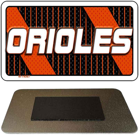 ORIOLES Graphic Novelty Metal Magnet M-14567 3.5" x 2" Magnet (M)