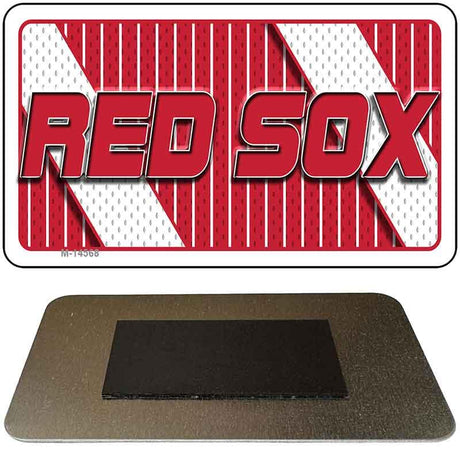 RED SOX Graphic Novelty Metal Magnet M-14568 3.5" x 2" Magnet (M)