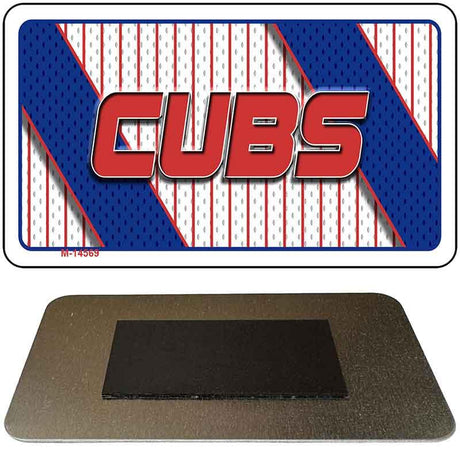 CUBS Graphic Novelty Metal Magnet M-14569 3.5" x 2" Magnet (M)