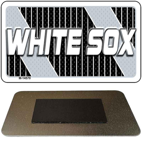 WHITE SOX Graphic Novelty Metal Magnet M-14570 3.5" x 2" Magnet (M)