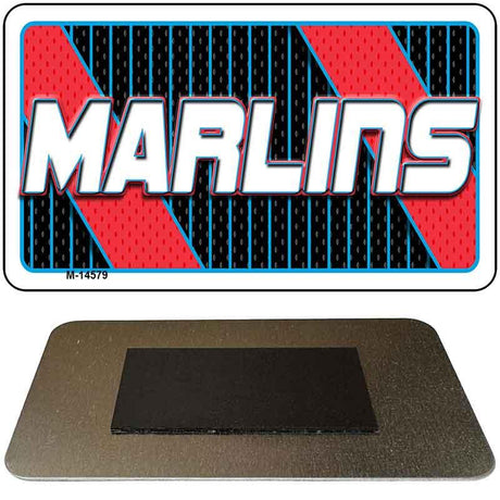 MARLINS Graphic Novelty Metal Magnet M-14579 3.5" x 2" Magnet (M)