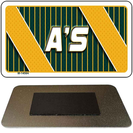 As Graphic Novelty Metal Magnet M-14584 3.5" x 2" Magnet (M)