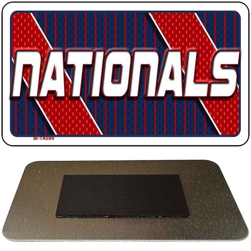 NATIONALS Graphic Novelty Metal Magnet M-14594 3.5" x 2" Magnet (M)