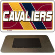 Metallic Cavaliers logo with a black card below on a white background