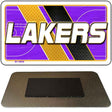 LAKERS Graphic Novelty Metal Magnet M-14608 3.5" x 2" Magnet (M)