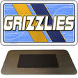 GRIZZLIES Graphic Novelty Metal Magnet M-14609 3.5" x 2" Magnet (M)