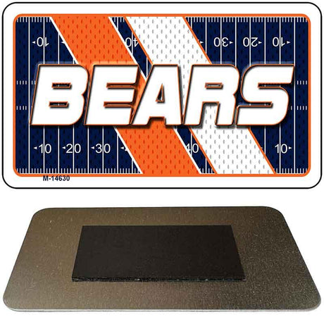 BEARS Graphic Novelty Metal Magnet M-14630 3.5" x 2" Magnet (M)