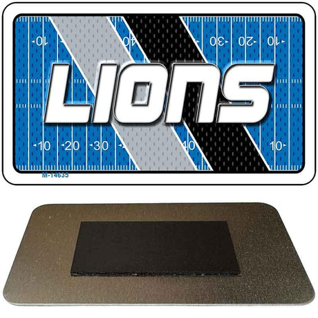 LIONS Graphic Novelty Metal Magnet M-14635 3.5" x 2" Magnet (M)