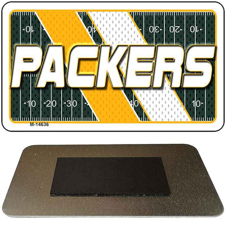 PACKERS Graphic Novelty Metal Magnet M-14636 3.5" x 2" Magnet (M)