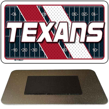 TEXANS Graphic Novelty Metal Magnet M-14637 3.5" x 2" Magnet (M)