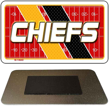 CHIEFS Graphic Novelty Metal Magnet M-14640 3.5" x 2" Magnet (M)