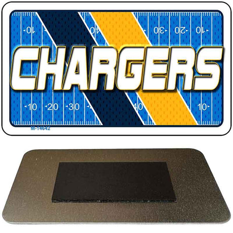 CHARGERS Graphic Novelty Metal Magnet M-14642 3.5" x 2" Magnet (M)