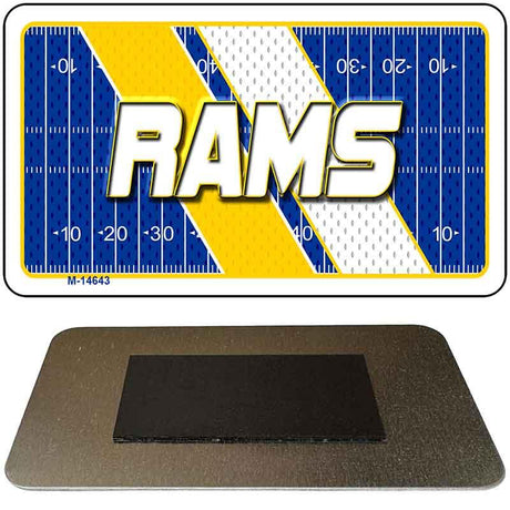 RAMS Graphic Novelty Metal Magnet M-14643 3.5" x 2" Magnet (M)