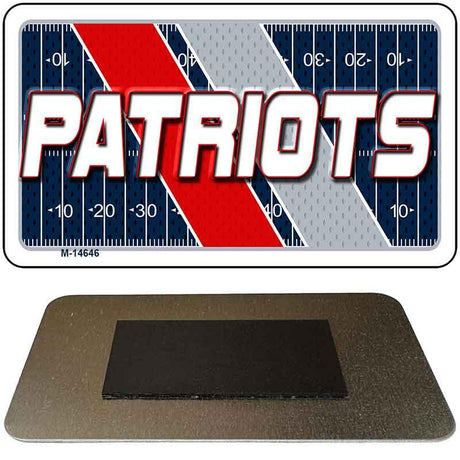 PATRIOTS Graphic Novelty Metal Magnet M-14646 3.5" x 2" Magnet (M)