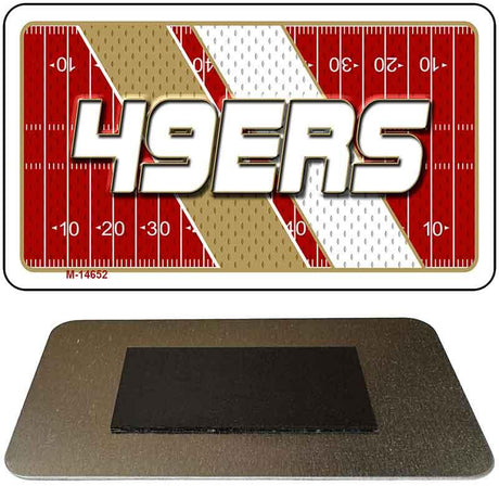 49ERS Graphic Novelty Metal Magnet M-14652 3.5" x 2" Magnet (M)
