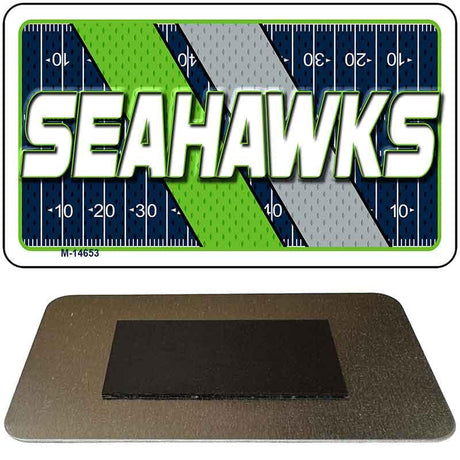 SEAHAWKS Graphic Novelty Metal Magnet M-14653 3.5" x 2" Magnet (M)