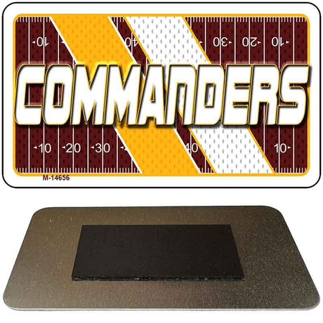 COMMANDERS Graphic Novelty Metal Magnet M-14656 3.5" x 2" Magnet (M)