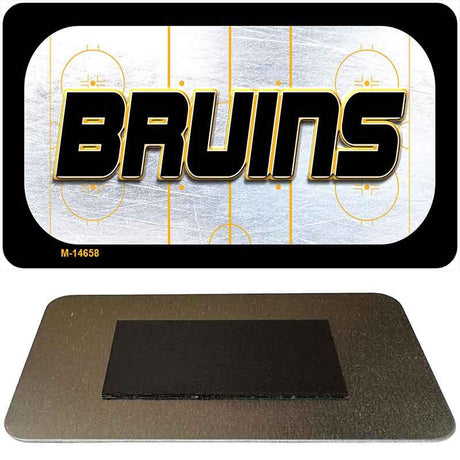 BRUINS Graphic Novelty Metal Magnet M-14658 3.5" x 2" Magnet (M)