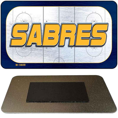 SABRES Graphic Novelty Metal Magnet M-14659 3.5" x 2" Magnet (M)