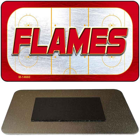 FLAMES Graphic Novelty Metal Magnet M-14660 3.5" x 2" Magnet (M)
