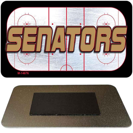 SENATORS Graphic Novelty Metal Magnet M-14676 3.5" x 2" Magnet (M)
