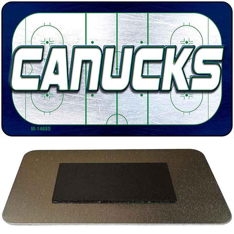 CANUCKS Graphic Novelty Metal Magnet M-14685 3.5" x 2" Magnet (M)