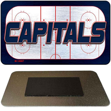 CAPITALS Graphic Novelty Metal Magnet M-14687 3.5" x 2" Magnet (M)