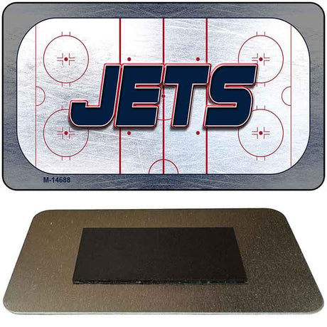 JETS Graphic Novelty Metal Magnet M-14688 3.5" x 2" Magnet (M)