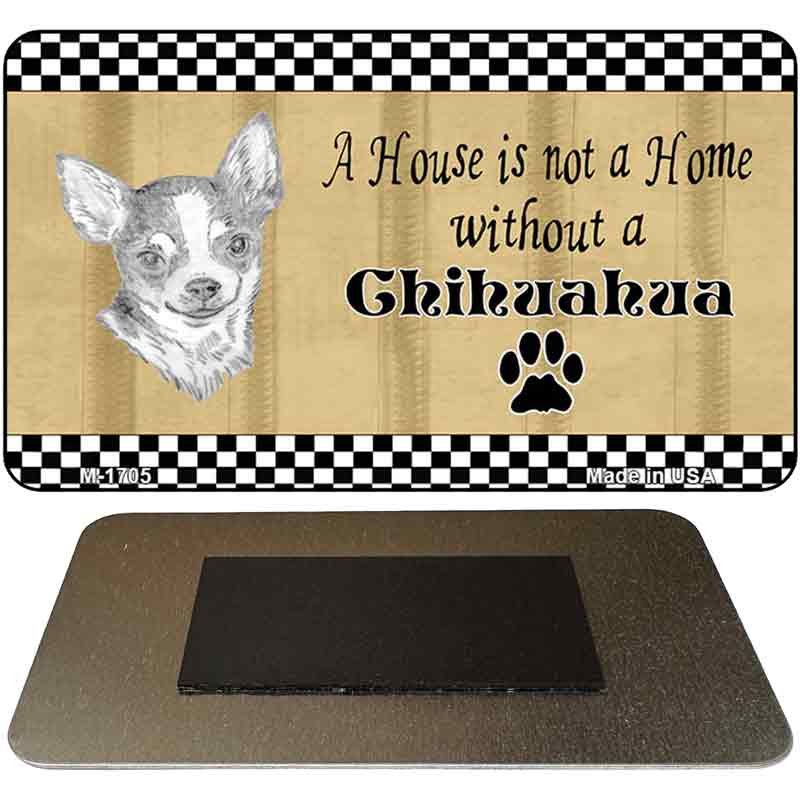 Chihuahua Pencil Sketch Novelty Metal Magnet M-1705