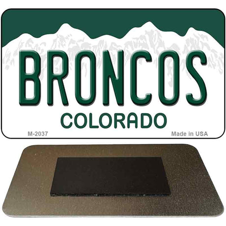 Broncos Colorado State Novelty Metal Magnet M-2037