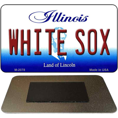 White Sox Illinois State License Plate Tag Magnet M-2078