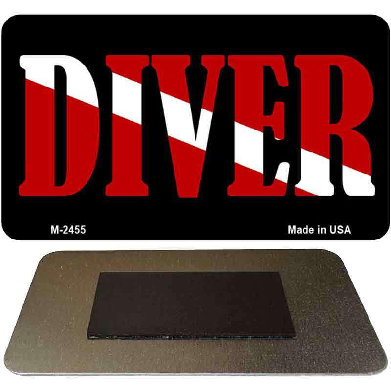 Diver Novelty Metal Magnet M-2455