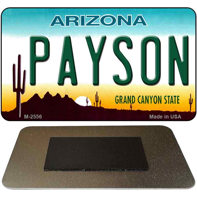Payson Arizona State License Plate Tag Magnet M-2556