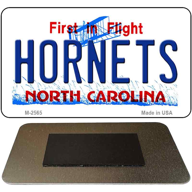 Hornets North Carolina State License Plate Tag Magnet M-2565