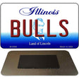 Bulls Illinois State License Plate Tag Magnet M-2566