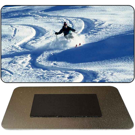 Powder Slopes Novelty Metal Magnet