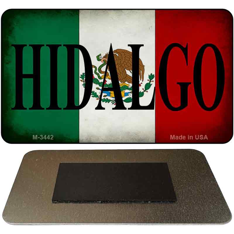 Hidalgo Mexico Flag Novelty Metal Magnet M-3442