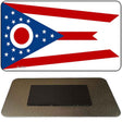 Ohio State Flag Novelty Metal Magnet M-3596 3.5" x 2" Magnet (M)