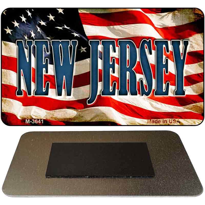 New Jersey Novelty Metal Magnet M-3641