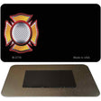 Fire Maltese Cross Offset Novelty Metal Magnet M-3776