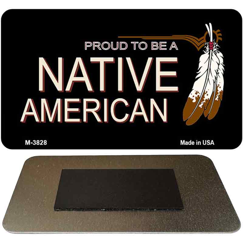 Native American Novelty Metal Magnet M-3828