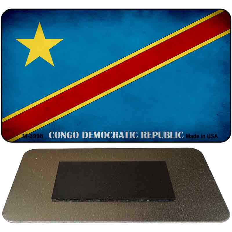 Congo Democratic Republic Flag Novelty Metal Magnet M-3998
