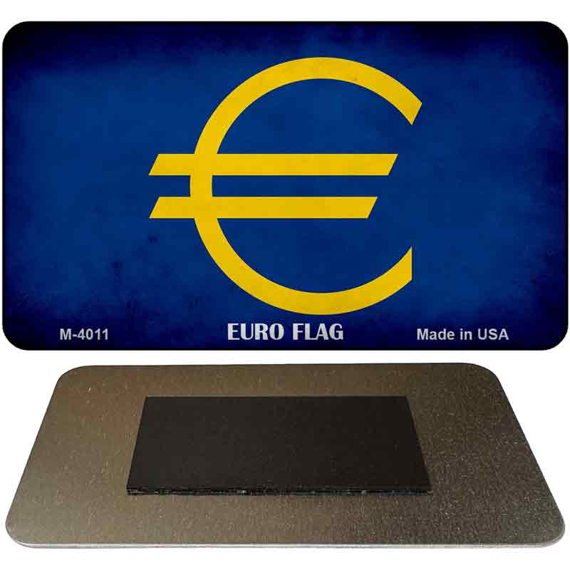 Euro Flag Novelty Metal Magnet M-4011