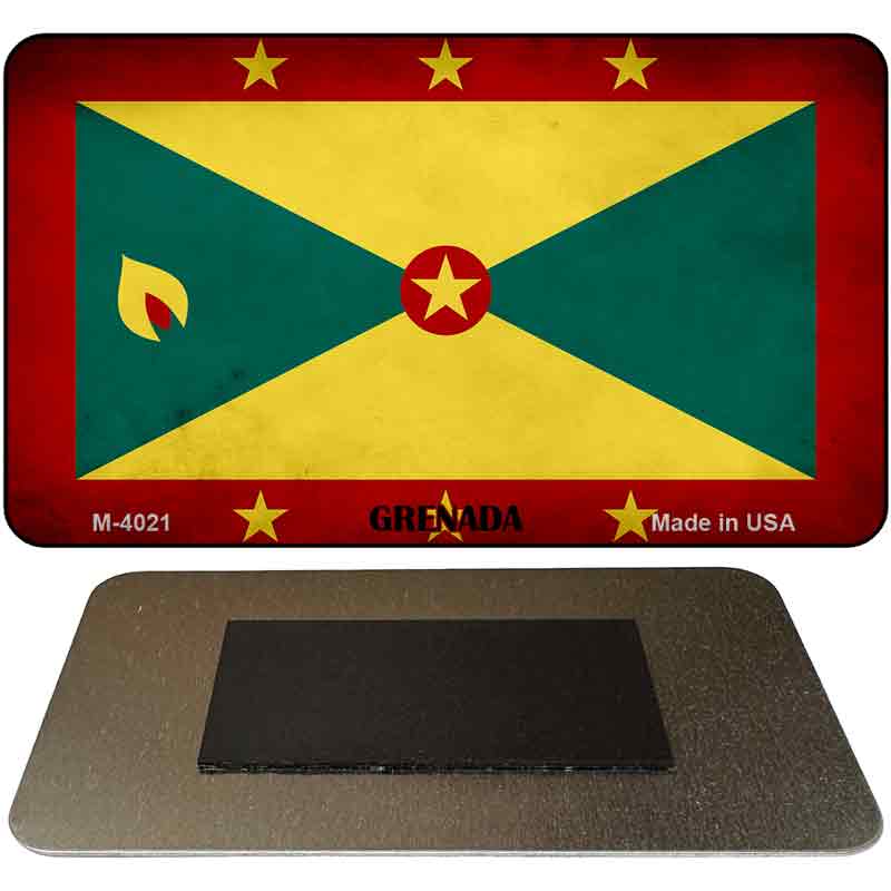 Grenada Flag Novelty Metal Magnet M-4021