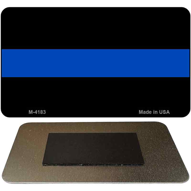 Thin Blue Line Novelty Metal Magnet M-4183